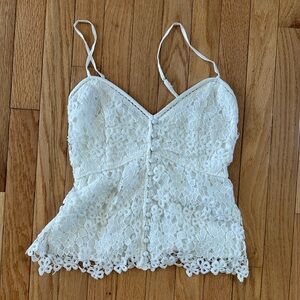 Abercrombie White Lace Top